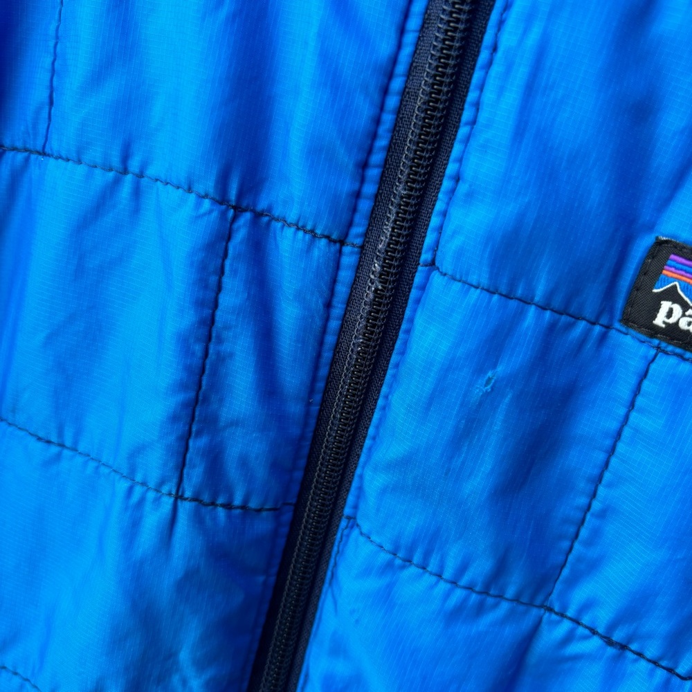 Patagonia Kids Full Zip Blue Quilted Nano Puff Jacket Size Large 12 - Picture 3 of 14